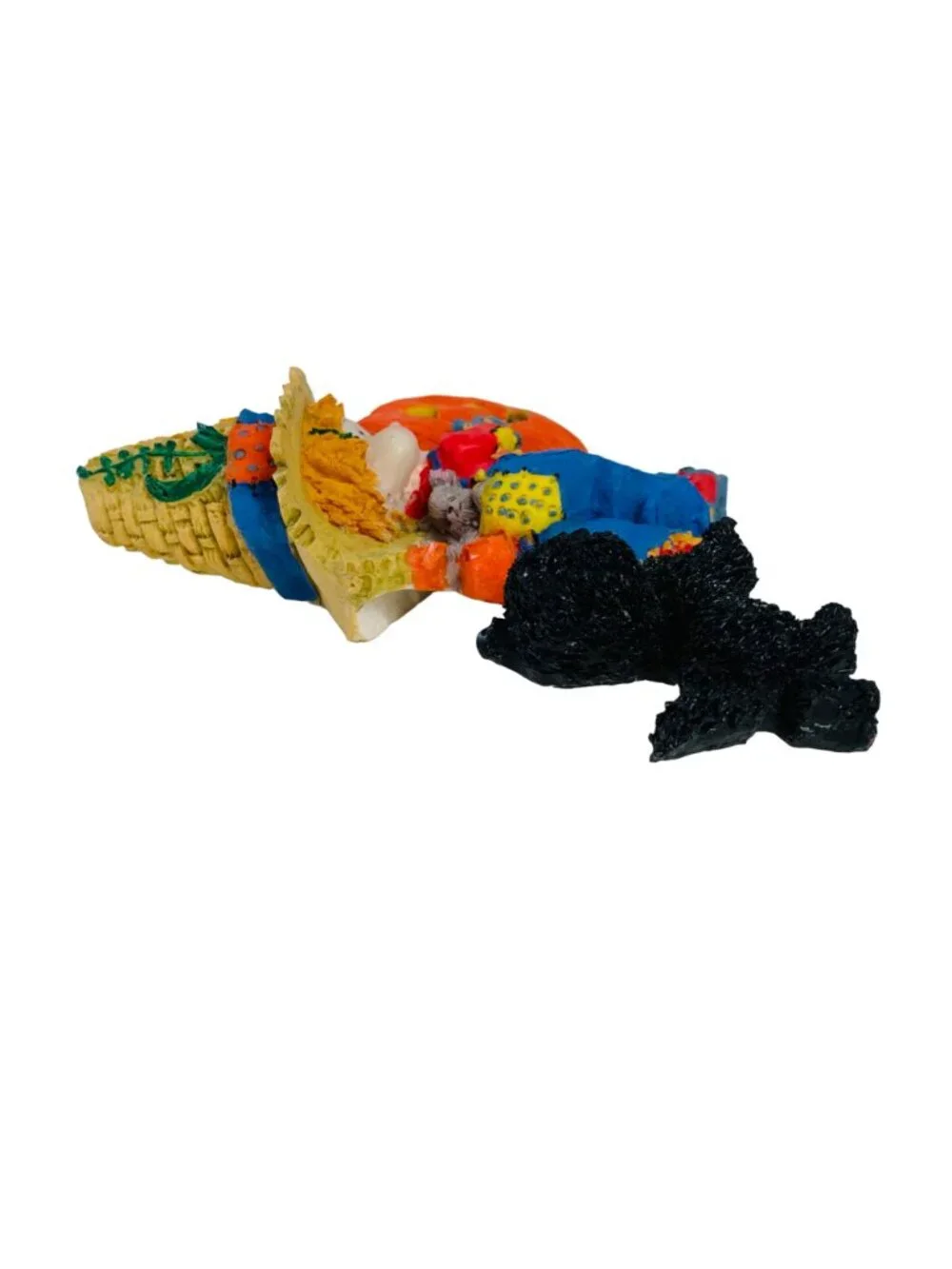 Halloween Scarecrow Wall Hanging Resin Pumpkin Black Cat Kitsch Decor 9